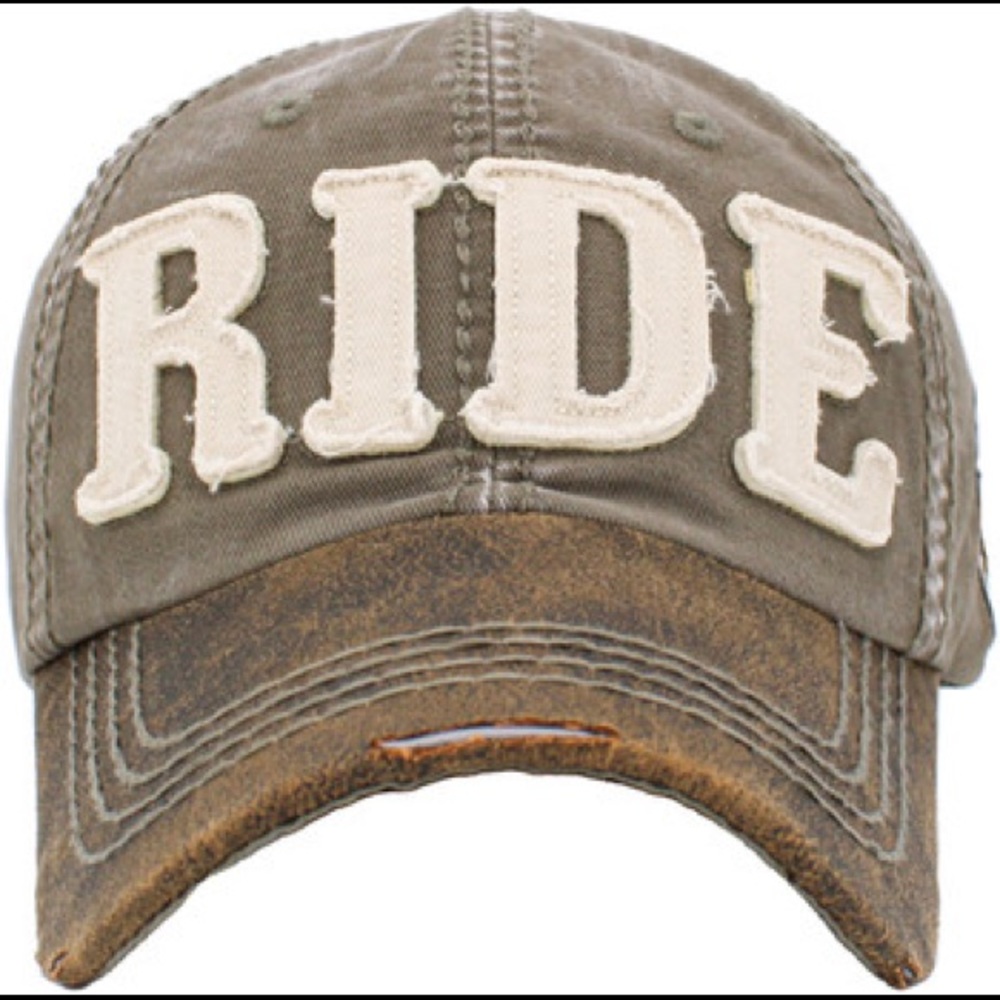 RIDE Distressed Baseball Cap - Picture 6 of 16